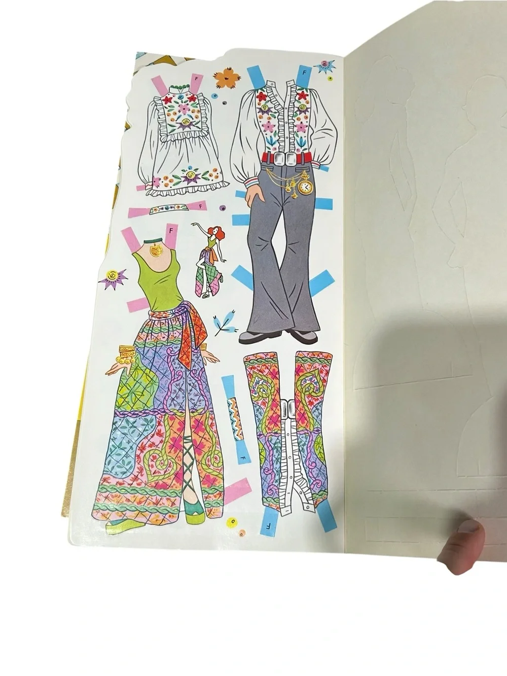 Whitman Matchin' Mods & Teen Boutique 1968 Cut Out Paper Dolls Lot Uncut